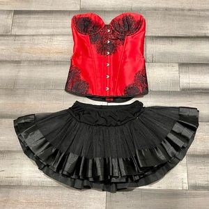 Halloween Costume Corset and Skirt